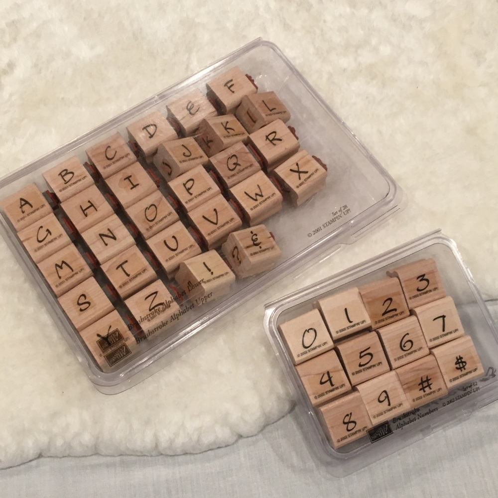 Stampin’ Up! | Brushstroke Alphabet Sets